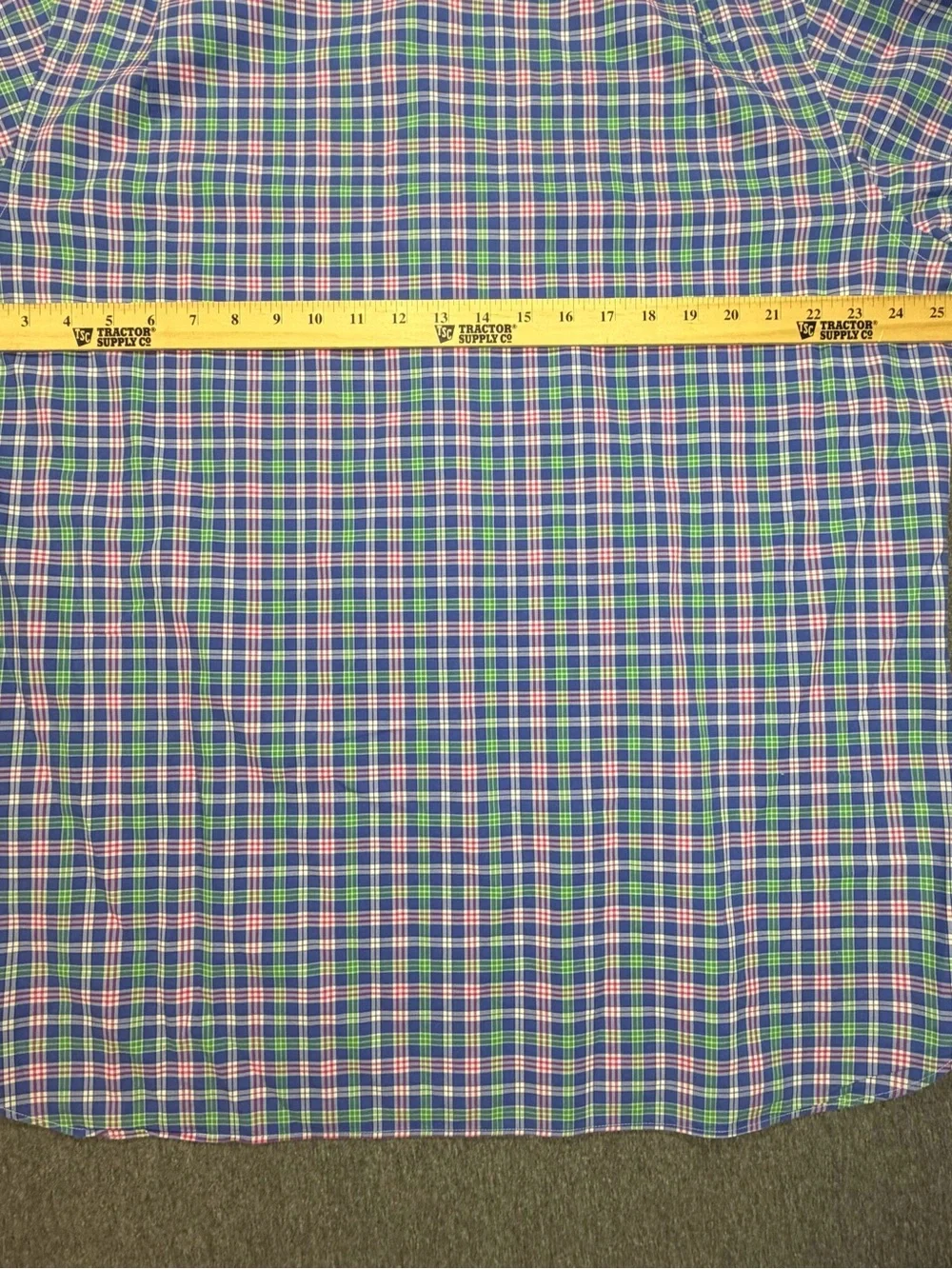 Polo Ralph Lauren Shirt Mens L Blue Pink Green Plaid 100% Cotton Stretch Pony